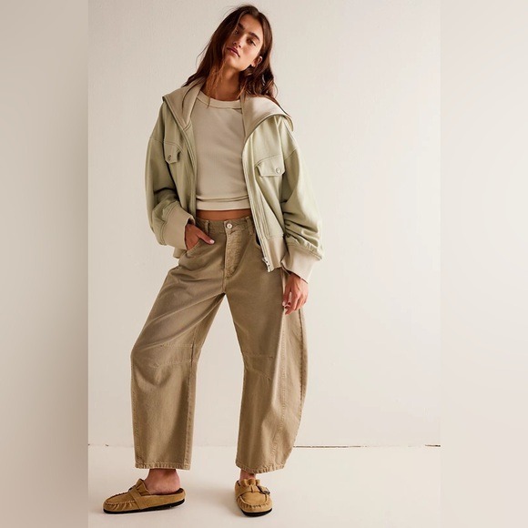 🆕 FREE PEOPLE | ADDISON ZIP UP | SPANISH MOSS | SIZE: M - Picture 4 of 6